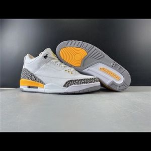 Jordan 3 White/laser orange cement Grey-Black